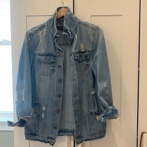 Oversized denim jacket - medium wash